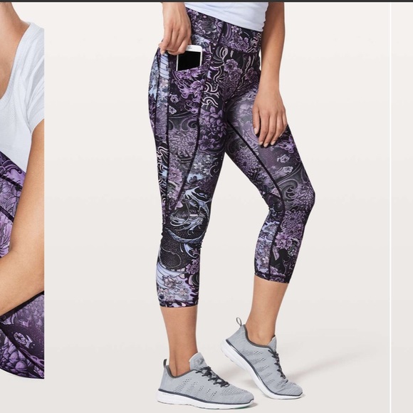 lululemon athletica Pants - Lululemon Time To Sweat Crop *23"
Memoir Multi Purple